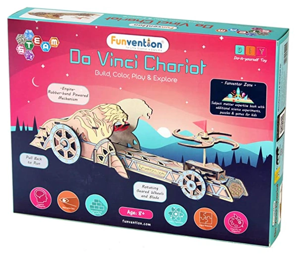 Funvention | for Little Scientist in Every Kid DIY Mechanical Model - Science Educational Wooden Toy for Bahubali Fans - Multi, Yes, No, Engineered MDF Wood, 35 x 11.99 x 15.01 cm, Funvention, 800 grams, Shipping Charges will be added during checkout. Order will be shipped within 2-4 working days. Delivery time may vary due to COVID-19 , rainy season and delivery location.  TrackingID will be provided  to check the  real time status of delivery. For any further queries related to order, Kindly send what's a