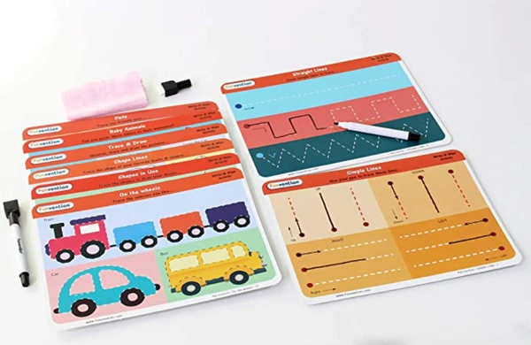 Funvention | Educational Game 123 Numbers Write and Wipe Activity Writing & Counting Practice Cards Learning Games, Pen Control for Children 3-6 Years - Multi, Yes, No, Plastic Sheets, 27 x 19 x 4 cm, Funvention, 300 grams, Shipping Charges will be added during checkout. Order will be shipped within 2-4 working days. Delivery time may vary due to COVID-19 , rainy season and delivery location.  TrackingID will be provided  to check the  real time status of delivery. For any further queries related to order, 