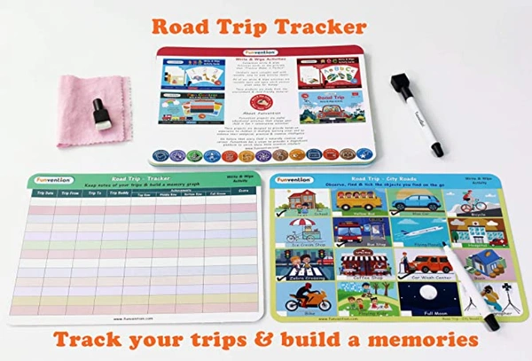 Funvention | for Little Scientist in Every Kid Educational Game Road Trip: Write and Wipe Activity Sheets -Observational Educational Game on The go - Yes, No, Plastic Flash Sheets, 27 x 19 x 4 cm, Funvention, 250 grams, Shipping Charges will be added during checkout. Order will be shipped within 2-4 working days. Delivery time may vary due to COVID-19 , rainy season and delivery location.  TrackingID will be provided  to check the  real time status of delivery. For any further queries related to order, Kind