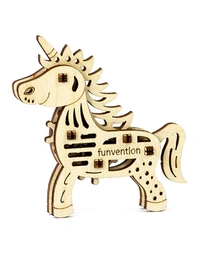 Funvention | for Little Scientist in Every Kid Fun Fidgets Jungle DIY Miniature Lion; Unicorn; Dino and Butterfly Mechanical Models STEM Learning 3D Puzzle Kit -Set of 4 - Multi, Yes, No, Engineered MDF Wood, 19 x 4 x 27 cm, Funvention, 350 grams, Shipping Charges will be added during checkout. Order will be shipped within 2-4 working days. Delivery time may vary due to COVID-19 , rainy season and delivery location.  TrackingID will be provided  to check the  real time status of delivery. For any further qu