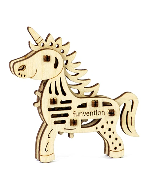 Funvention | for Little Scientist in Every Kid Fun Fidgets Jungle DIY Miniature Lion; Unicorn; Dino and Butterfly Mechanical Models STEM Learning 3D Puzzle Kit -Set of 4 - Multi, Yes, No, Engineered MDF Wood, 19 x 4 x 27 cm, Funvention, 350 grams, Shipping Charges will be added during checkout. Order will be shipped within 2-4 working days. Delivery time may vary due to COVID-19 , rainy season and delivery location.  TrackingID will be provided  to check the  real time status of delivery. For any further qu