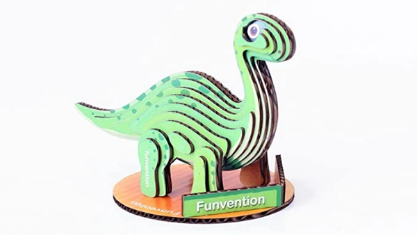 Funvention | Aptosaur 3D Model Puzzle Kit - DIY 3D Puzzle for Kids - Educational Toys - Green, Yes, No, Paper, Cardboard, 26 x 18 x 5.4 cm, Funvention, 200 grams, Shipping Charges will be added during checkout. Order will be shipped within 2-4 working days. Delivery time may vary due to COVID-19 , rainy season and delivery location.  TrackingID will be provided  to check the  real time status of delivery. For any further queries related to order, Kindly send what's app to PieceofPassion Customer Care at +91