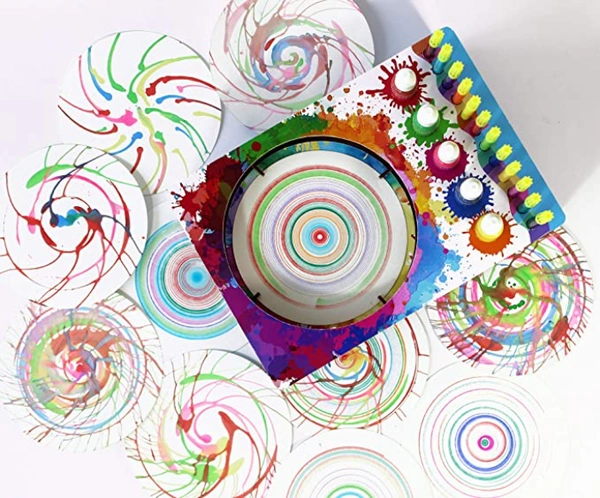 Funvention | for Little Scientist in Every Kid Spin Art Machine, DIY, STEM Learning Kit, Educational Toy, Art, Colouring, Painting Build and Play Kit for Kids and Grown up - mULTI, Yes, 1 9V batteries required., Engineered MDF Wood, Paper Cardboard, 26 x 18 x 8 cm, Funvention, 850 grams, Shipping Charges will be added during checkout. Order will be shipped within 2-4 working days. Delivery time may vary due to COVID-19 , rainy season and delivery location.  TrackingID will be provided  to check the  real ti