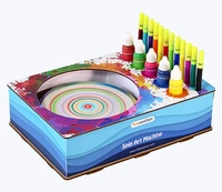 Funvention | for Little Scientist in Every Kid Spin Art Machine, DIY, STEM Learning Kit, Educational Toy, Art, Colouring, Painting Build and Play Kit for Kids and Grown up - mULTI, Yes, 1 9V batteries required., Engineered MDF Wood, Paper Cardboard, 26 x 18 x 8 cm, Funvention, 850 grams, Shipping Charges will be added during checkout. Order will be shipped within 2-4 working days. Delivery time may vary due to COVID-19 , rainy season and delivery location.  TrackingID will be provided  to check the  real ti