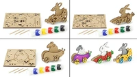 Funvention | Veggie Cars (Set of 3 DIY Vegetables Shaped Cars) Build, Color & Play DIY Puzzle Toy Cars for Kids Art & Craft Toy - Multi, Yes, No, Engineered MDF Wood, 24.8 x 18 x 3.2 cm, Funvention, 300 grams, Shipping Charges will be added during checkout. Order will be shipped within 2-4 working days. Delivery time may vary due to COVID-19 , rainy season and delivery location.  TrackingID will be provided  to check the  real time status of delivery. For any further queries related to order, Kindly send wh