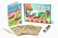 Funvention | Veggie Cars (Set of 3 DIY Vegetables Shaped Cars) Build, Color & Play DIY Puzzle Toy Cars for Kids Art & Craft Toy - Multi, Yes, No, Engineered MDF Wood, 24.8 x 18 x 3.2 cm, Funvention, 300 grams, Shipping Charges will be added during checkout. Order will be shipped within 2-4 working days. Delivery time may vary due to COVID-19 , rainy season and delivery location.  TrackingID will be provided  to check the  real time status of delivery. For any further queries related to order, Kindly send wh