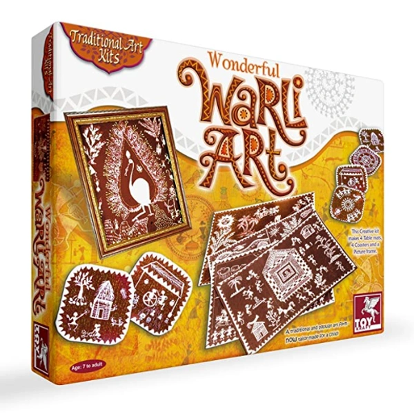 ToyKraft | Warli Art Kit - Multi, Yes, No, DIY Kit , ToyKraft, 400 grams, Shipping Charges will be added during checkout. Order will be shipped within 2-4 working days. Delivery time may vary due to COVID-19 , rainy season and delivery location.  TrackingID will be provided  to check the  real time status of delivery. For any further queries related to order, Kindly send what's app to PieceofPassion Customer Care at +918883355326 , Refund accepted ONLY if the BOX is NOT opened and request raised within 24 h