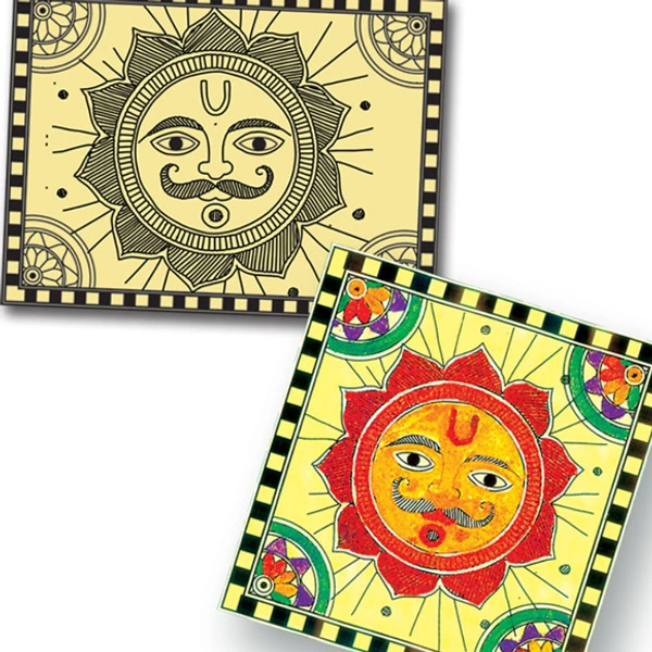 Toykraft | Simple and symbolic Madhubani | Sand art kit to make 4 traditional art pictures using coloured sand for 5+ years to adult. - Multi, Yes, No, Sand, Art Template, Toykraft, 400 grams, Shipping Charges will be added during checkout. Order will be shipped within 2-4 working days. Delivery time may vary due to COVID-19 , rainy season and delivery location.  TrackingID will be provided  to check the  real time status of delivery. For any further queries related to order, Kindly send what's app to Piece