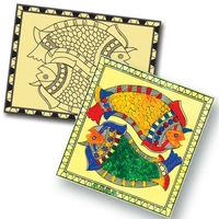 Toykraft | Simple and symbolic Madhubani | Sand art kit to make 4 traditional art pictures using coloured sand for 5+ years to adult. - Multi, Yes, No, Sand, Art Template, Toykraft, 400 grams, Shipping Charges will be added during checkout. Order will be shipped within 2-4 working days. Delivery time may vary due to COVID-19 , rainy season and delivery location.  TrackingID will be provided  to check the  real time status of delivery. For any further queries related to order, Kindly send what's app to Piece