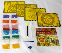 Toykraft | Simple and symbolic Madhubani | Sand art kit to make 4 traditional art pictures using coloured sand for 5+ years to adult. - Multi, Yes, No, Sand, Art Template, Toykraft, 400 grams, Shipping Charges will be added during checkout. Order will be shipped within 2-4 working days. Delivery time may vary due to COVID-19 , rainy season and delivery location.  TrackingID will be provided  to check the  real time status of delivery. For any further queries related to order, Kindly send what's app to Piece