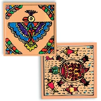 Toykraft | Glass Painting Madhubani Coasters kit -|Art & Craft Activity kit for 7-year-olds - Multi, Yes, No, MDF Coasters, Glass Tops, Toykraft, 350 grams, Shipping Charges will be added during checkout. Order will be shipped within 2-4 working days. Delivery time may vary due to COVID-19 , rainy season and delivery location.  TrackingID will be provided  to check the  real time status of delivery. For any further queries related to order, Kindly send what's app to PieceofPassion Customer Care at +91888335