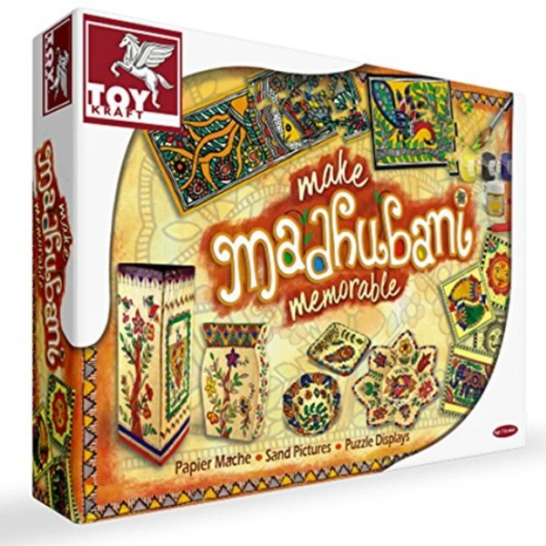 Toykraft | Make Madhubani Memorable - Multi, Yes, No, Terracotta, Toykraft, 800 grams, Shipping Charges will be added during checkout. Order will be shipped within 2-4 working days. Delivery time may vary due to COVID-19 , rainy season and delivery location.  TrackingID will be provided  to check the  real time status of delivery. For any further queries related to order, Kindly send what's app to PieceofPassion Customer Care at +918883355326 , Refund accepted ONLY if the BOX is NOT opened and request raise