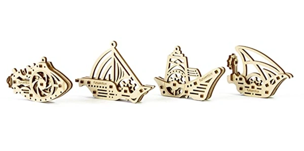 Funvention | for Little Scientist in Every Kid Fun Fidgets (Ships) Boat; Motor Boat; Ship and Submarine DIY Miniature Mechanical Models -Set of 4 STEM Learning Kit - Multi, Yes, No, Engineered MDF Wood, L 27 x B 4 x H 19 cm, Funvention, 300 grams, Shipping Charges will be added during checkout. Order will be shipped within 2-4 working days. Delivery time may vary due to COVID-19 , rainy season and delivery location.  TrackingID will be provided  to check the  real time status of delivery. For any further qu