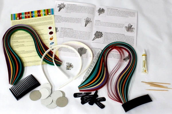 ToyKraft | Paper Quilling Jewelry Making Set - Multicolour - Multi, Yes, No, Paper Strips, Toykraft, 250 grams, Shipping Charges will be added during checkout. Order will be shipped within 2-4 working days. Delivery time may vary due to COVID-19 , rainy season and delivery location.  TrackingID will be provided  to check the  real time status of delivery. For any further queries related to order, Kindly send what's app to PieceofPassion Customer Care at +918883355326 , Refund accepted ONLY if the BOX is NOT