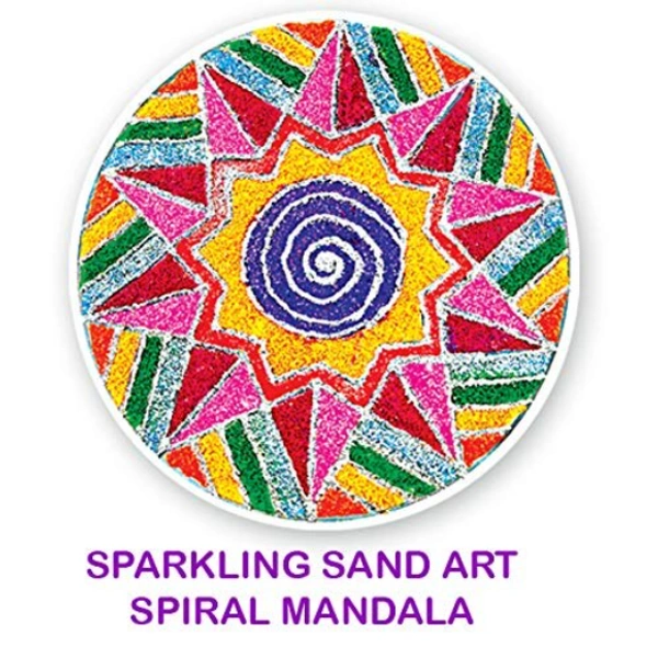 Toykraft | Sand Art Rangoli - Mandalas - Multi, No, No, Colored Sand, Toykraft, 350 grams, Shipping Charges will be added during checkout. Order will be shipped within 2-4 working days. Delivery time may vary due to COVID-19 , rainy season and delivery location.  TrackingID will be provided  to check the  real time status of delivery. For any further queries related to order, Kindly send what's app to PieceofPassion Customer Care at +918883355326 , Refund accepted ONLY if the BOX is NOT opened and request r