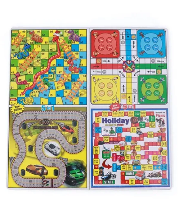 Yash Toys | 5 In 1 Business Board Game Junior - Multicolor - No, No, Cardboard, Paper, L 19 x B 26 x H 3 cm , Yash Toys, 250 grams, Promotes child's cognitive development Develops social skills and communication as it is a group activity Promote logic development, social and problem solving skills in kids Vital to make learning interesting, 5 in 1 Board game, Unisex, 9+ Years, Brand - Yash Toys  Type - Board games  Age - 9 Years+  Material - Cardboard   Package Dimensions - L 19 x B 26 x H 3 cm 