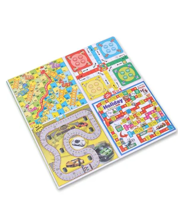 Yash Toys | 5 In 1 Business Board Game Junior - Multicolor - No, No, Cardboard, Paper, L 19 x B 26 x H 3 cm , Yash Toys, 250 grams, Promotes child's cognitive development Develops social skills and communication as it is a group activity Promote logic development, social and problem solving skills in kids Vital to make learning interesting, 5 in 1 Board game, Unisex, 9+ Years, Brand - Yash Toys  Type - Board games  Age - 9 Years+  Material - Cardboard   Package Dimensions - L 19 x B 26 x H 3 cm 