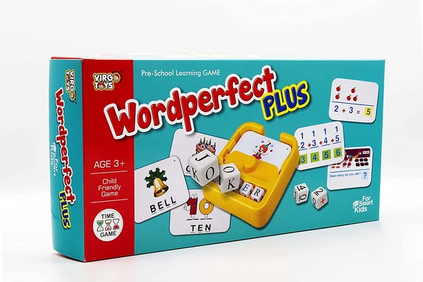Virgo Toys | Wordperfect Plus 3 Years Plus, 14 x 3 cm, Improves Vocabulary and Grammar and Problem Solving Ability, Multicolor - No, No, 48 x 21.4 x 7.5 Centimeters, Virgo, 500 grams, Boys and Girls, 3+ Years