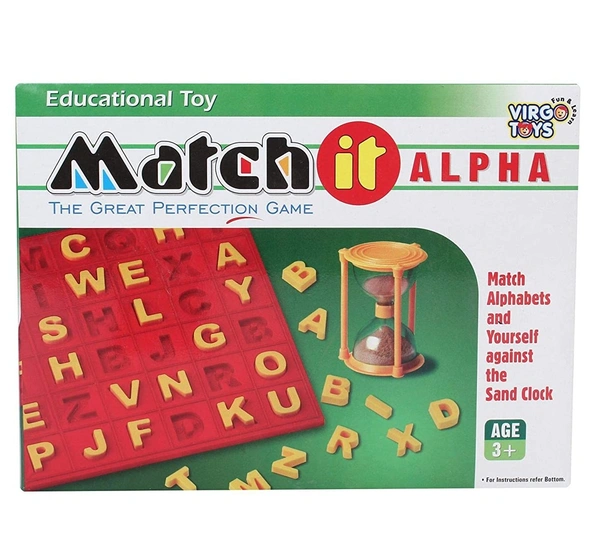 Virgo Toys | Match It Alpha Numero - No, No, Plastic, ‎49.7 x 23.1 x 9.2 cm, Virgo, 250 grams, Boys and Girls, 3+ Years