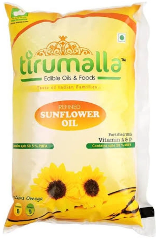 Tirumala Sunflower Oil 1 Liter - 1 packet