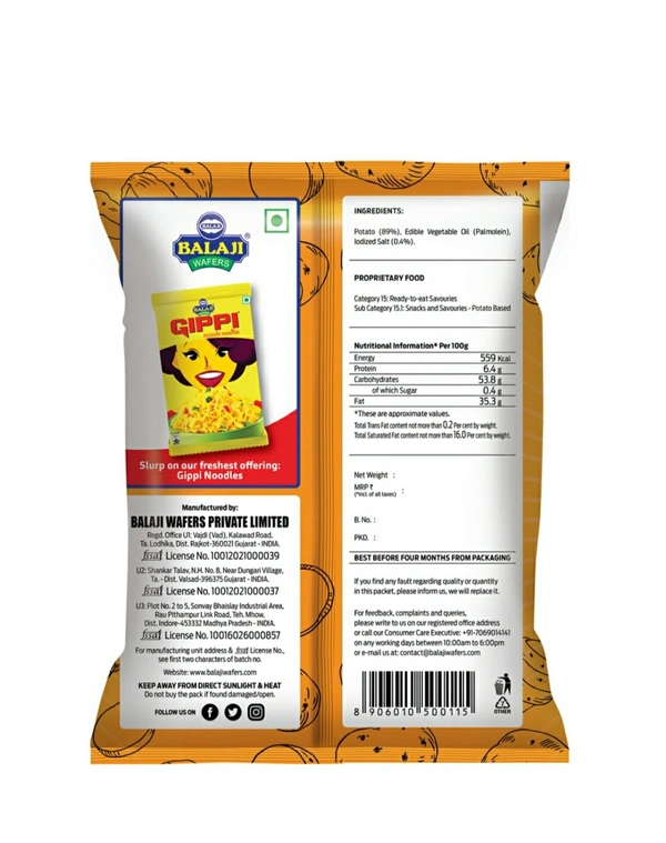 Balaji Simply Salted - 50g