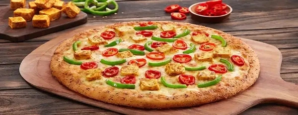 Peppy Panner - Regular cheese Burst, Flavorful trio of juicy paneer, crisp capsicum with spicy red paprika