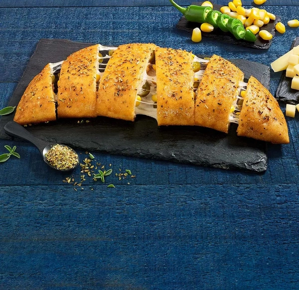 Stuffed Garlic Bread Sticks - corn , Cheese, jalapeno