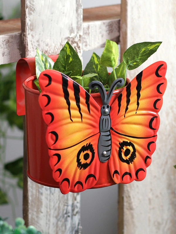 Handpainted Rectangle Planter Blue