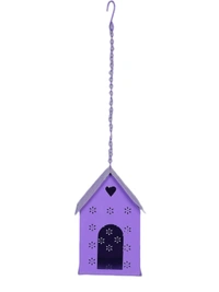 Hut Shape Bird House Purple