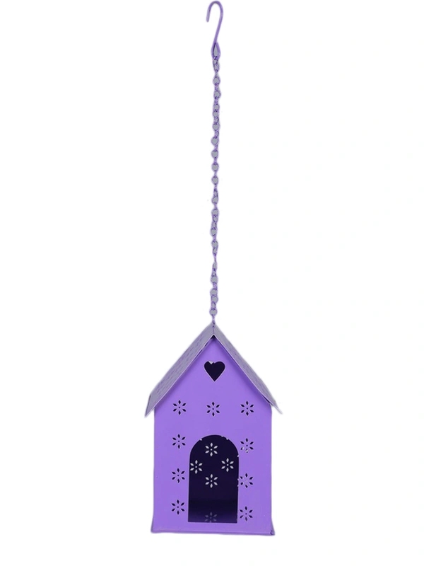 Hut Shape Bird House Purple