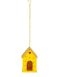 Hut Shape Bird House Yellow