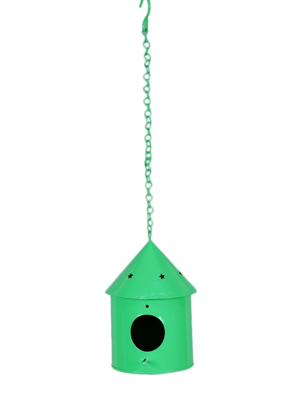 Round Hut Bird House Green