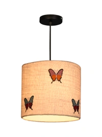 Embroided Butterflies Hanging Shade