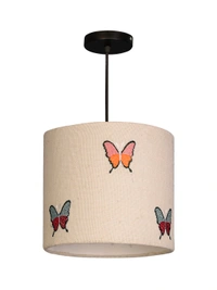 Embroided Butterflies Hanging Shade