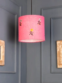 Embroided Flowers Hanging Shade