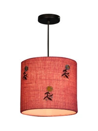 Embroided Flowers Hanging Shade