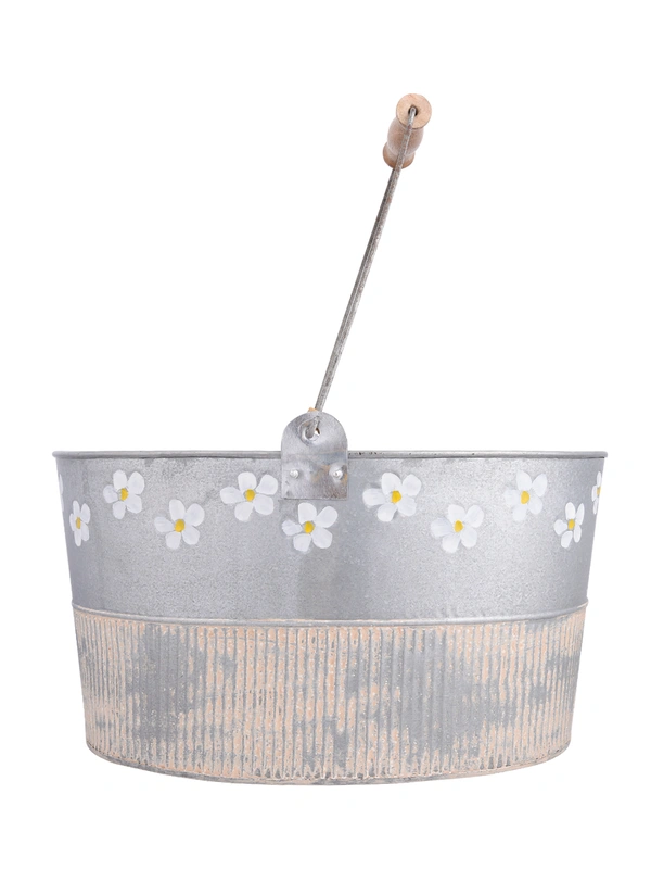 Oval Flower Embossed Tub