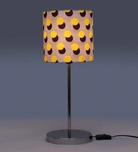 Yellow Polka Lamp