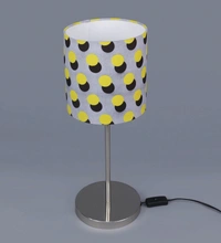 Yellow Polka Lamp