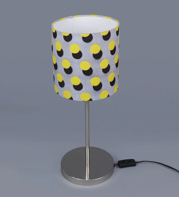 Yellow Polka Lamp