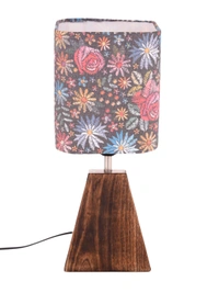 Pyramid Black Floral Stich Lamp