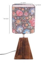 Pyramid Black Floral Stich Lamp