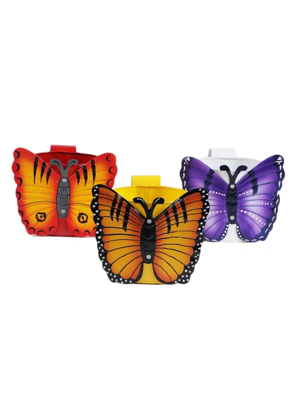 Set of Three Butterfly Railing planters