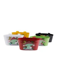 Set of Five Railing Mushroom Tubs