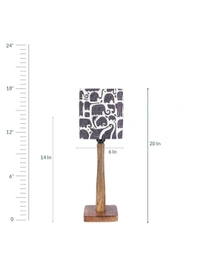 Tiny Elephants Wooden Lamp