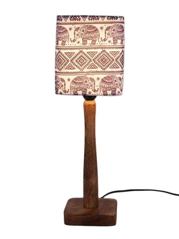 Warli Art Wooden Lamp