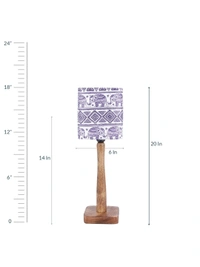 Warli Art Wooden Lamp